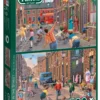 Puzzle 2 x 500 el. FALCON Zabawa na ulicy