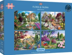 Puzzle 4 x 500 el. Flora & Fauna