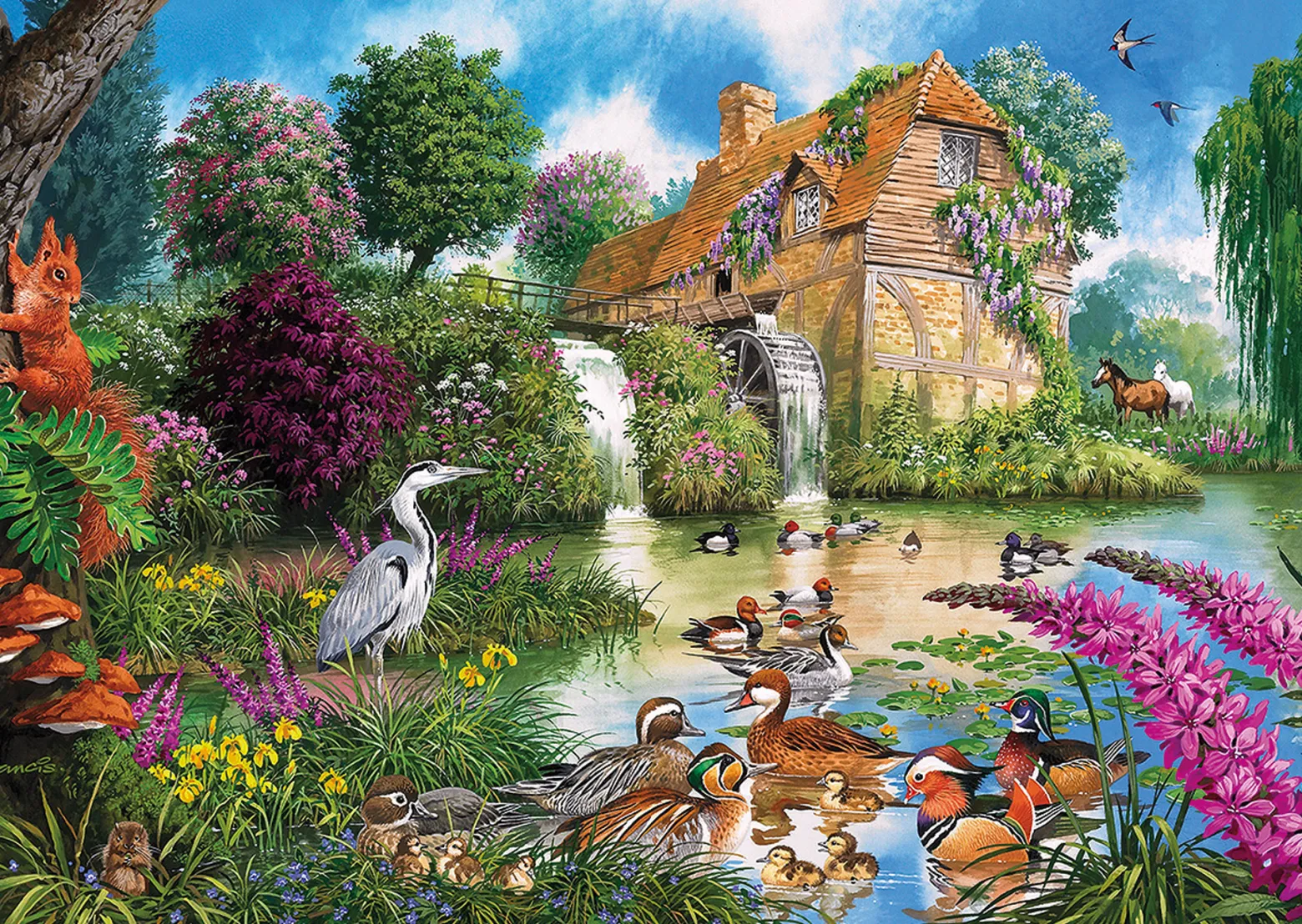 Puzzle 4 x 500 el. Flora & Fauna