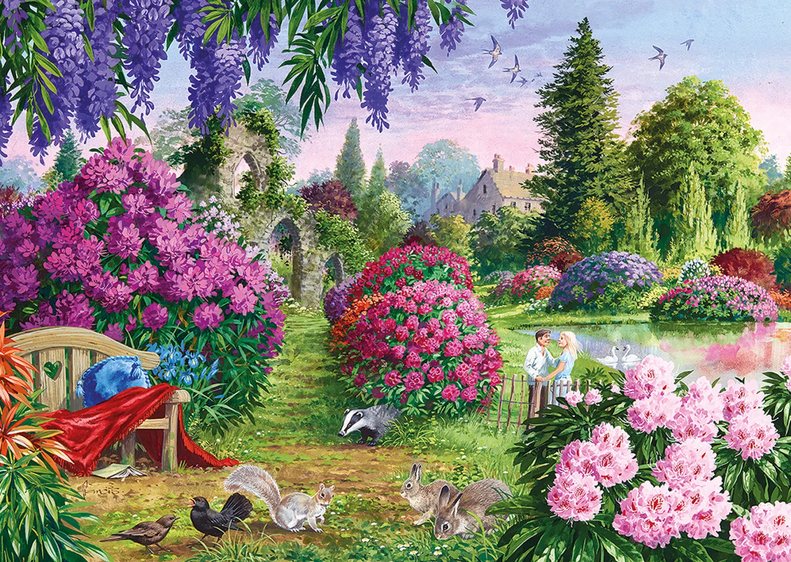 Puzzle 4 x 500 el. Flora & Fauna