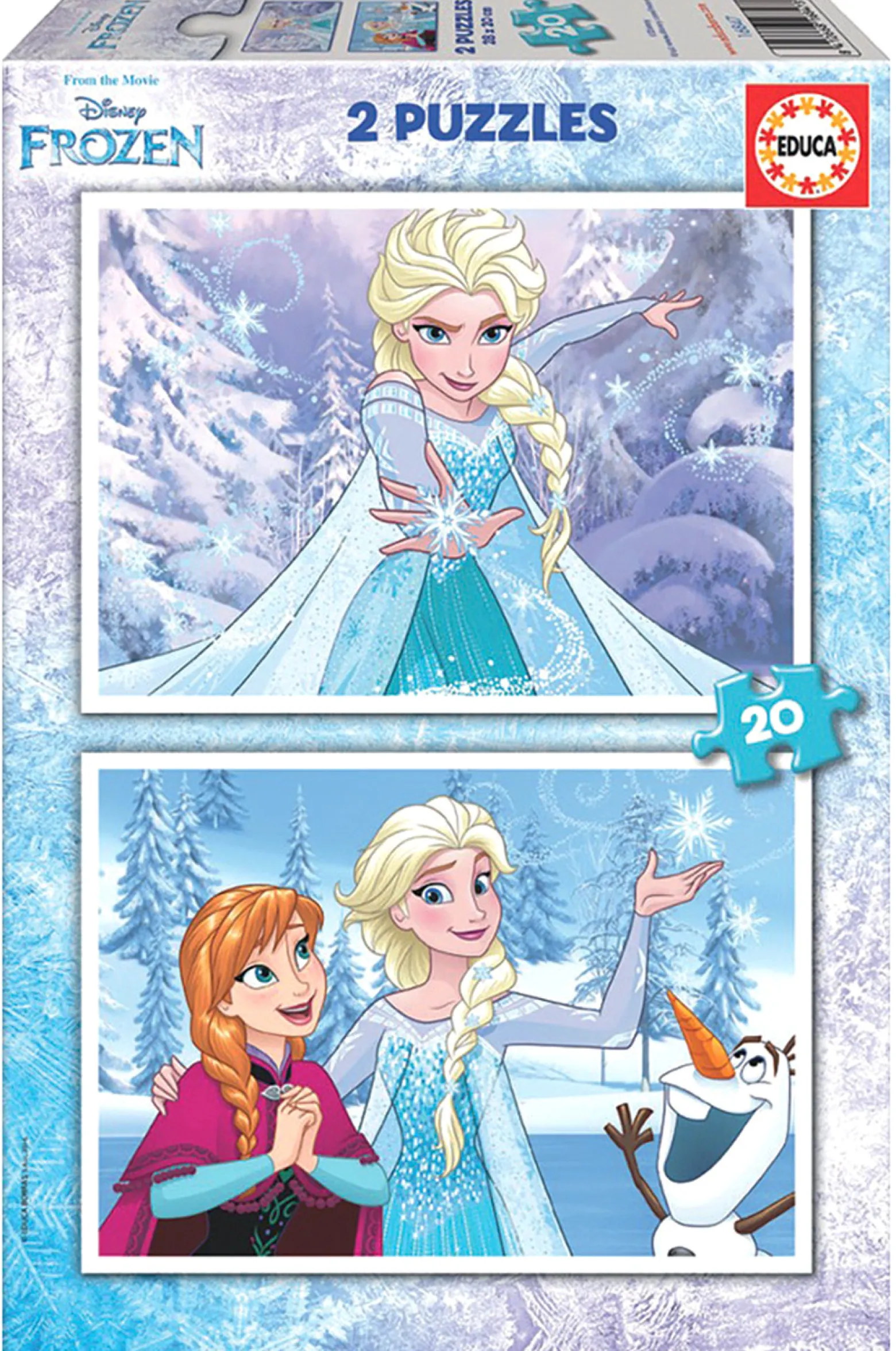 Puzzle 2 x 20 el. Kraina Lodu