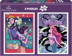 Puzzle 2 x 500 el. Królewna Śnieżka / Mała Syrenka