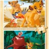 Puzzle 2 x 25 el. Król Lew (drewniane)