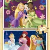 Puzzle 2 x 50 el. Księżniczki z bajek Disneya (drewniane)