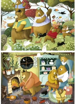 Puzzle 2 x 20 el. Leśne opowieści