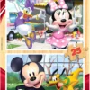 Puzzle 2 x 25 el. Myszka Miki i przyjaciele (drewniane)