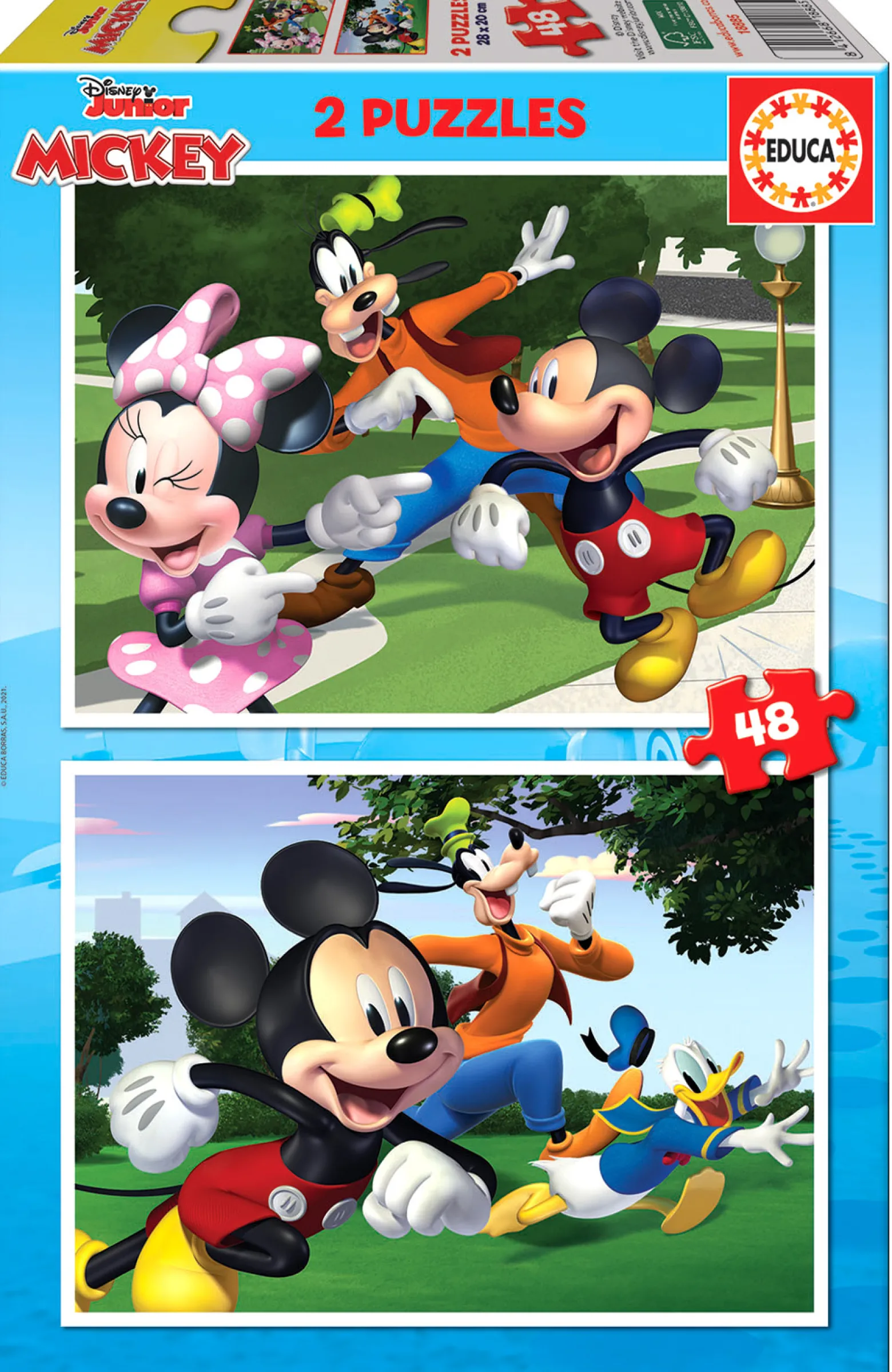 Puzzle 2 x 48 el. Myszka Miki i przyjaciele