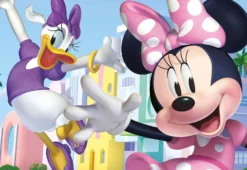 Puzzle 2 x 50 el. Myszka Minnie / Daisy (drewniane)