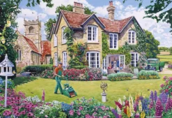 Puzzle 4 x 500 el. Ogrodnik