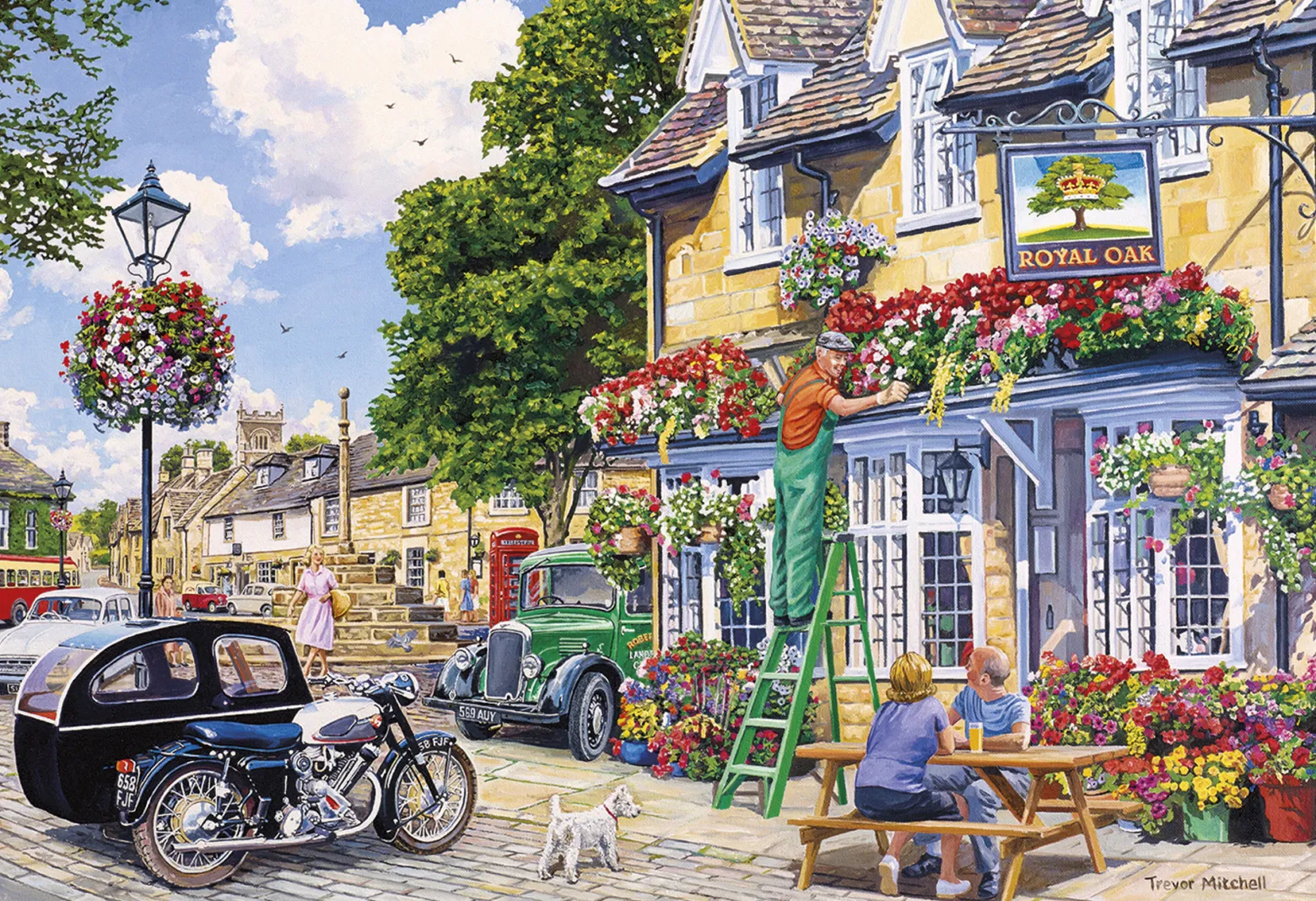 Puzzle 4 x 500 el. Ogrodnik