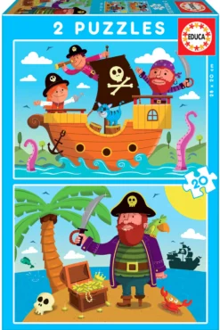 Puzzle 2 x 20 el. Piraci
