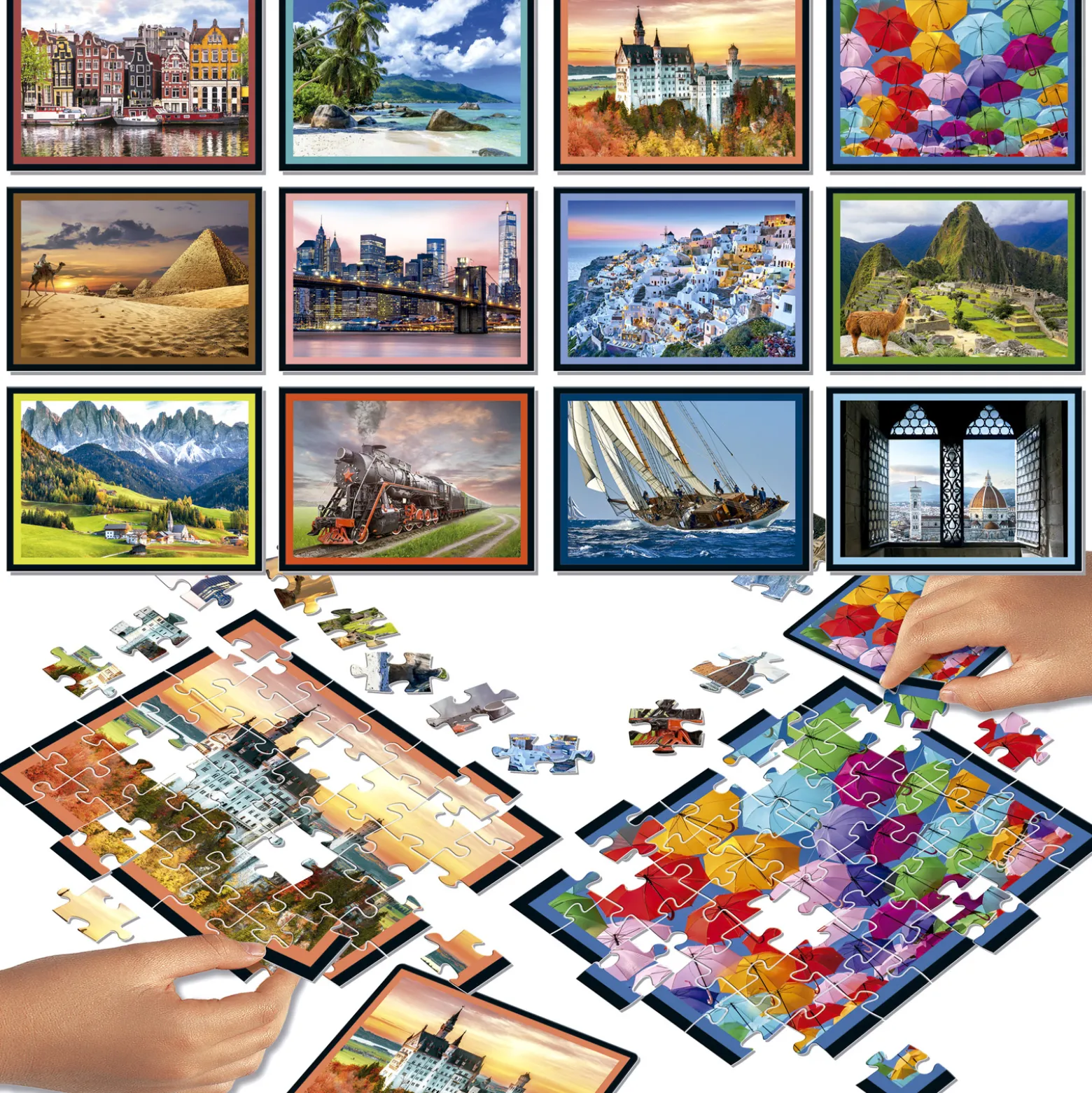 Puzzle 12 x 42 el. Podróże