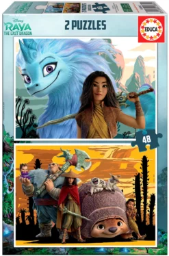 Puzzle 2 x 48 el. Raya i ostatni smok