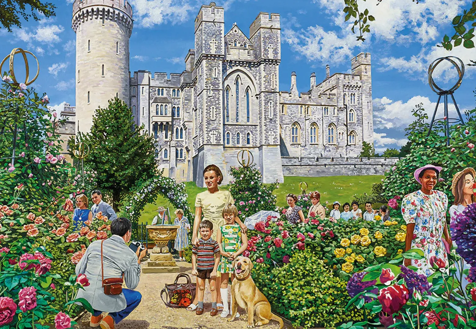 Puzzle 4 x 500 el. Rodzinna wycieczka