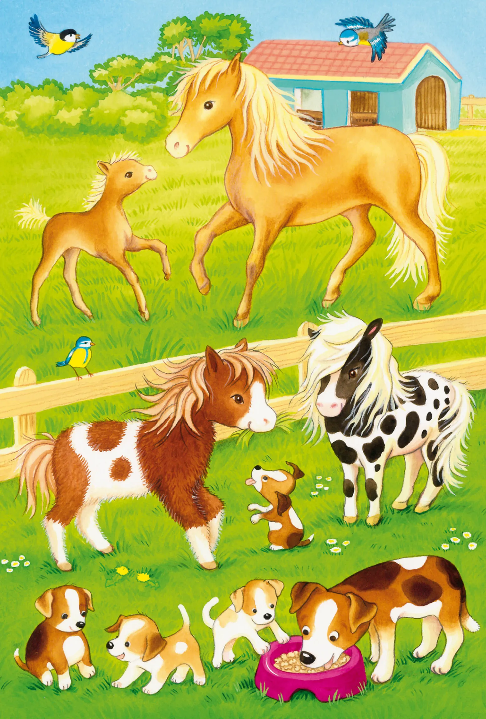 Puzzle 3 x 24 el. Słodkie zwierzaki