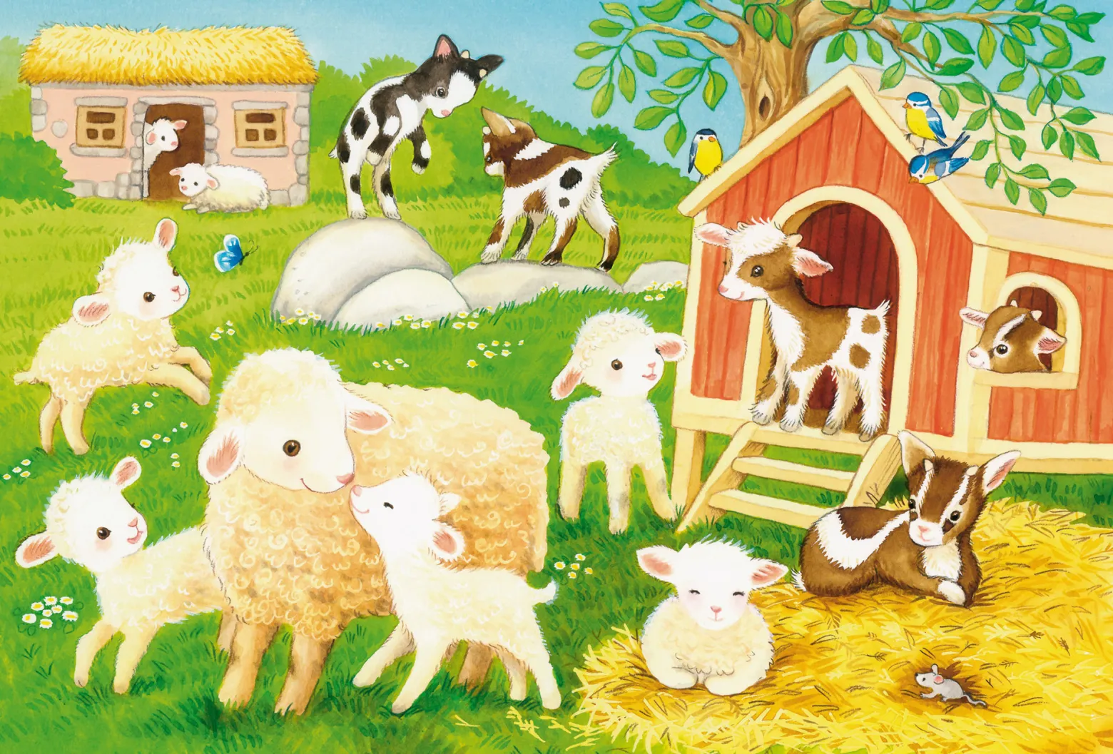 Puzzle 3 x 24 el. Słodkie zwierzaki