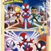 Puzzle 2 x 16 el. Spidey i Super-Kumple (drewniane)