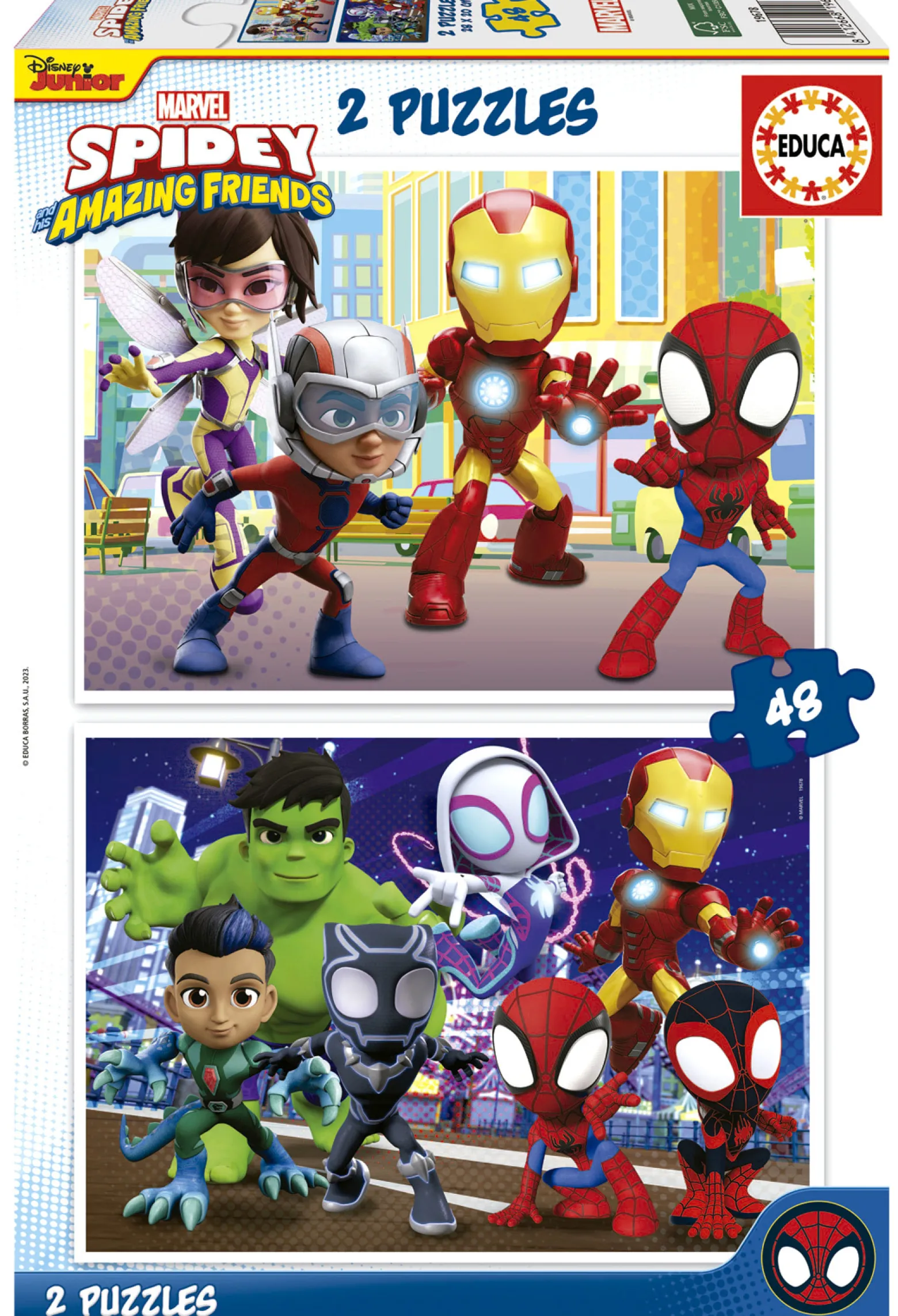 Puzzle 2 x 48 el. Spidey i Super-Kumple