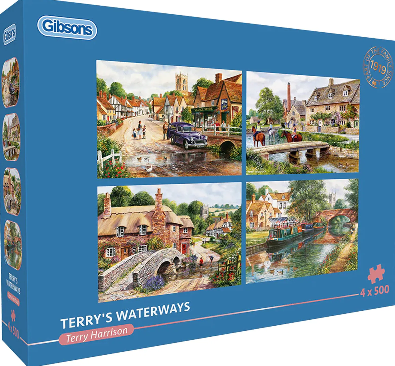 Puzzle 4 x 500 el. Spokojna woda