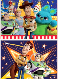 Puzzle 2 x 25 el. Toy Story 4 (drewniane)