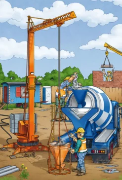 Puzzle 3 x 24 el. Uwaga! Roboty budowlane