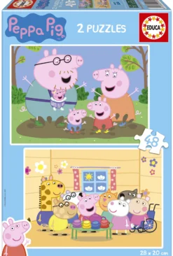Puzzle 2 x 48 el. Świnka Peppa