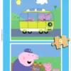 Puzzle 2 x 9 el. Świnka Peppa (drewniane)