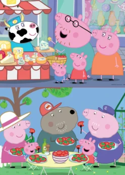 Puzzle 2 x 25 el. Świnka Peppa (drewniane)