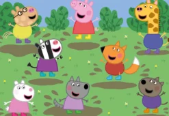 Puzzle 2 x 25 el. Świnka Peppa (drewniane)