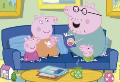 Puzzle 2 x 25 el. Świnka Peppa (drewniane)
