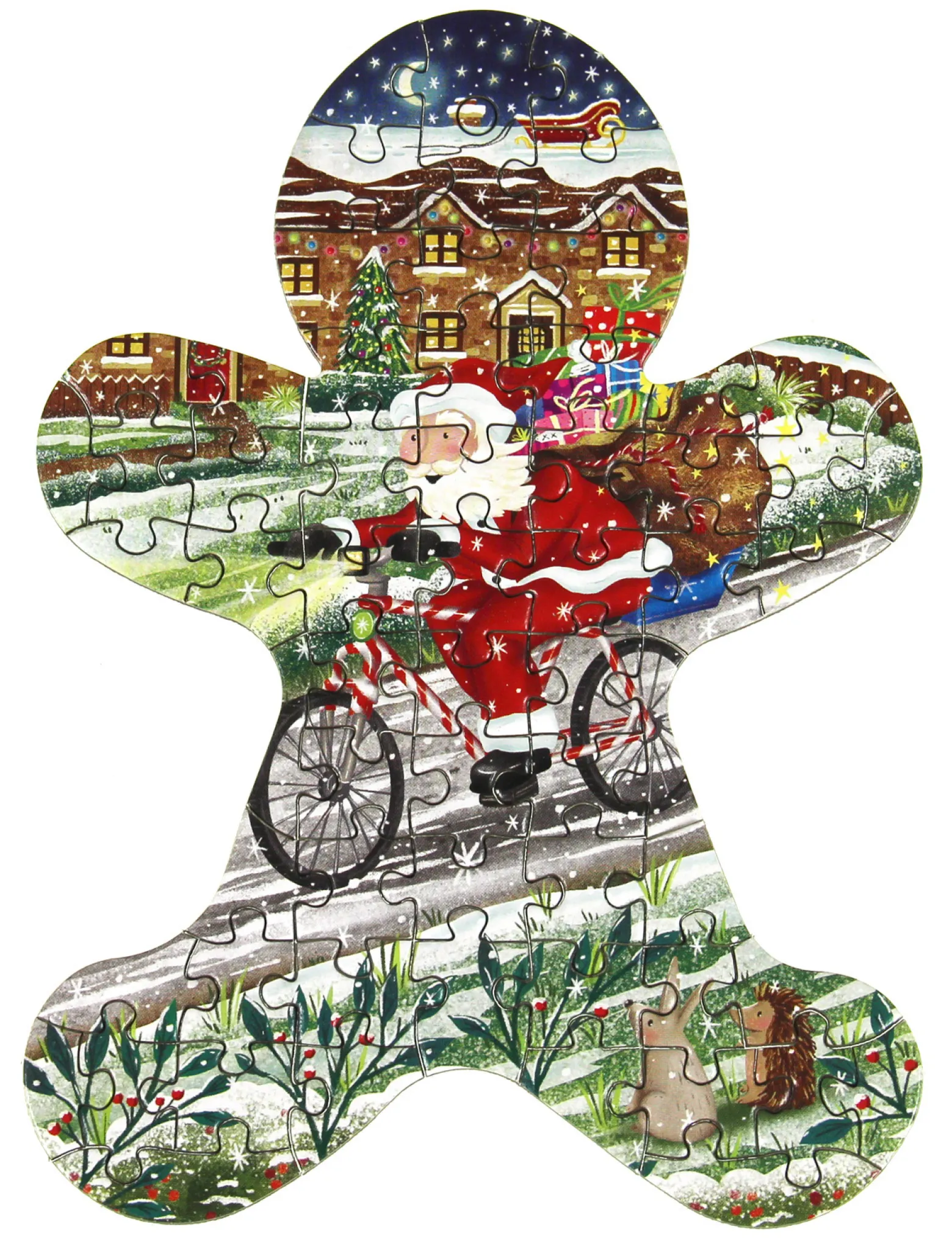 Puzzle 24 x 42-60 el. Świąteczne przygody (kalendarz adwentowy)