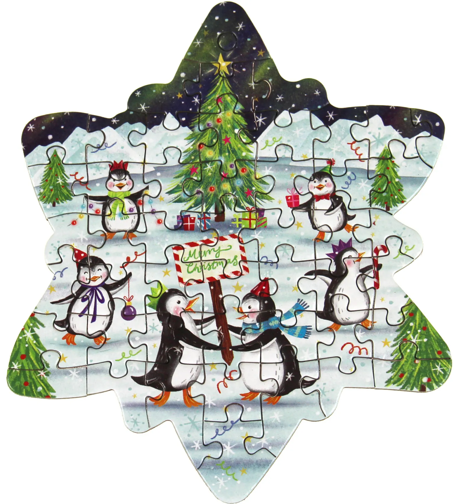 Puzzle 24 x 42-60 el. Świąteczne przygody (kalendarz adwentowy)