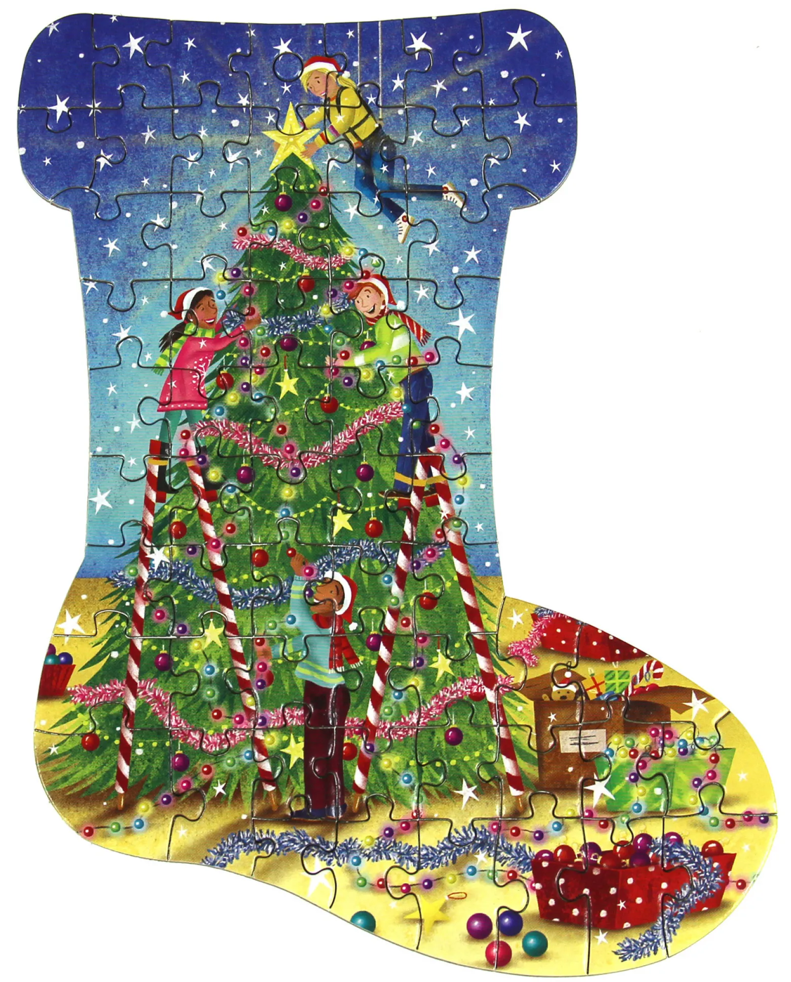 Puzzle 24 x 42-60 el. Świąteczne przygody (kalendarz adwentowy)