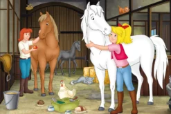 Puzzle 2 x 100 el. + 2 x 150 el. W WALIZCE - Bibi & Tina