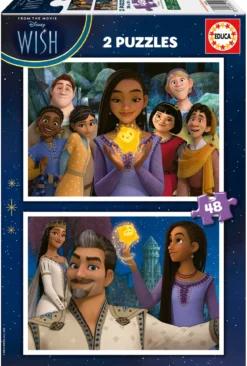 Puzzle 2 x 48 el. Życzenie