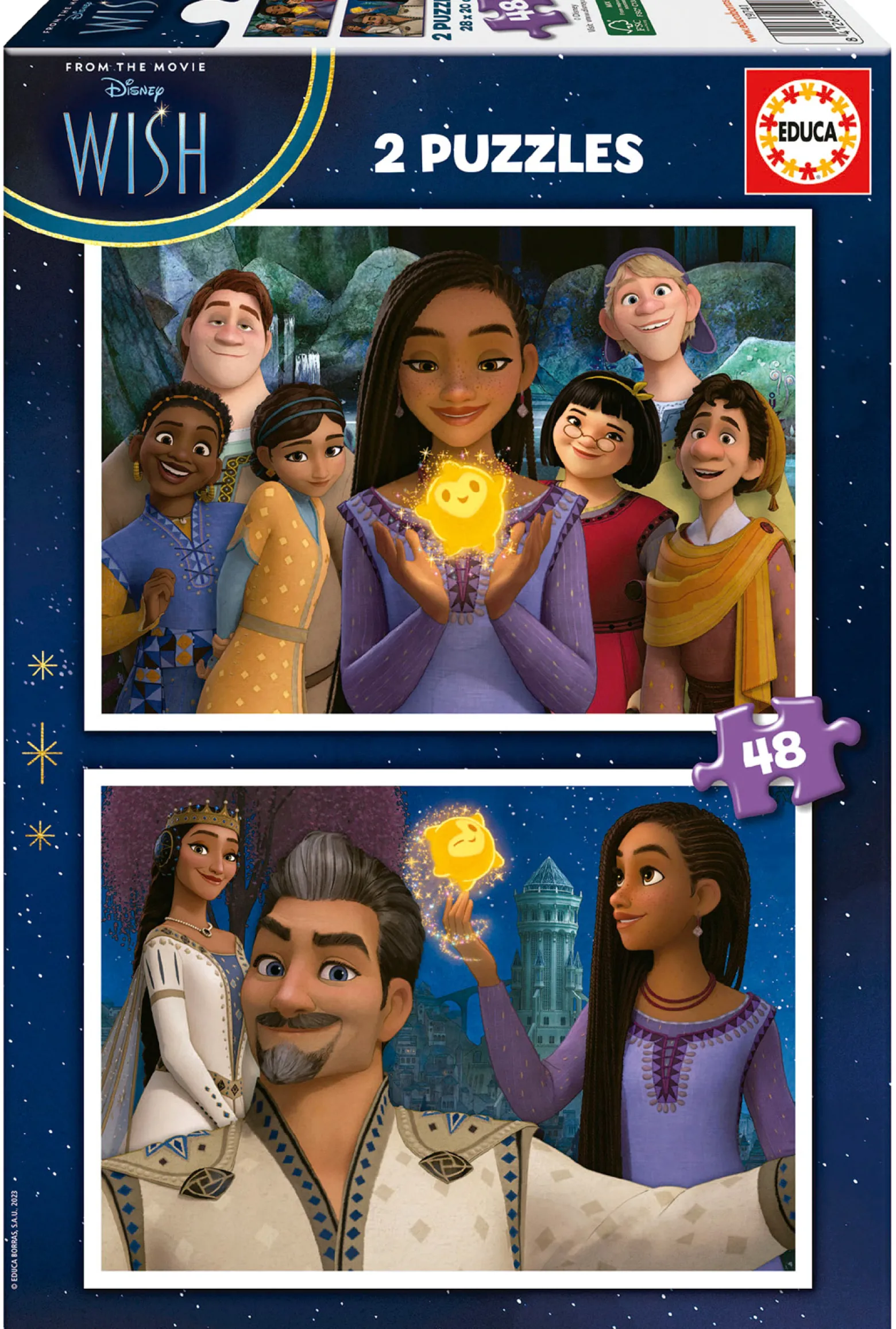 Puzzle 2 x 48 el. Życzenie