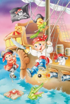 Puzzle 3 x 48 el. Załoga piracka