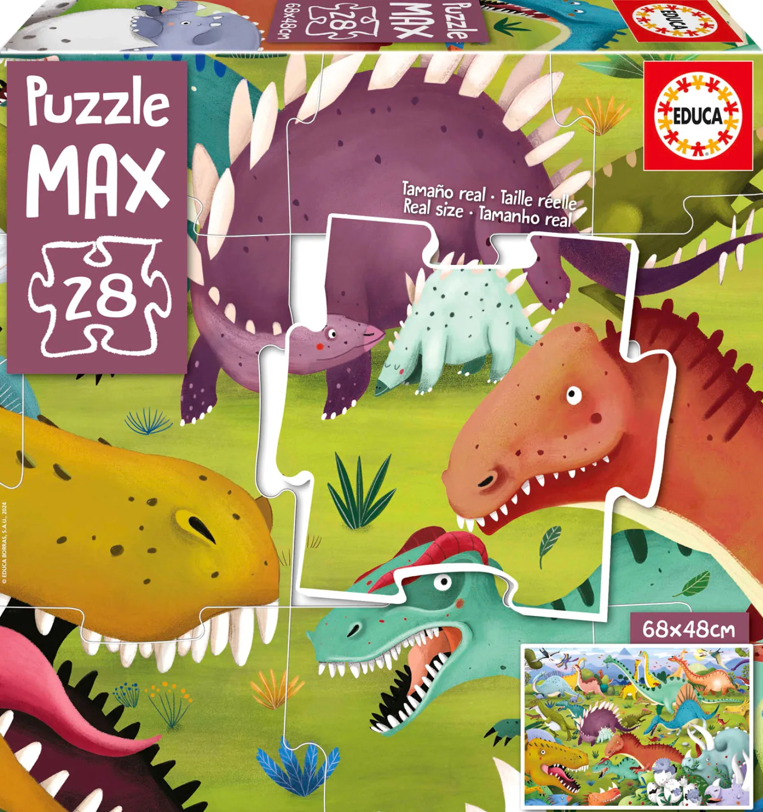 Puzzle XL 28 el. Dinozaury