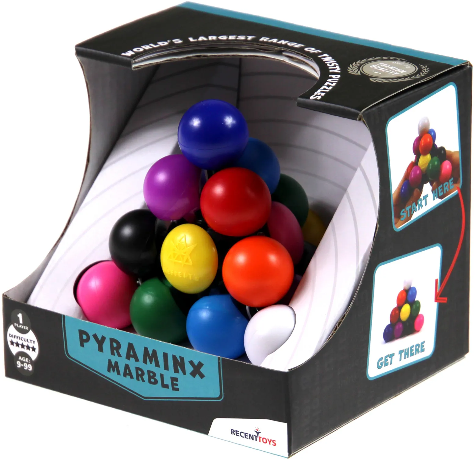 Pyraminx Marble - łamigłówka Recent Toys - poziom 5/5