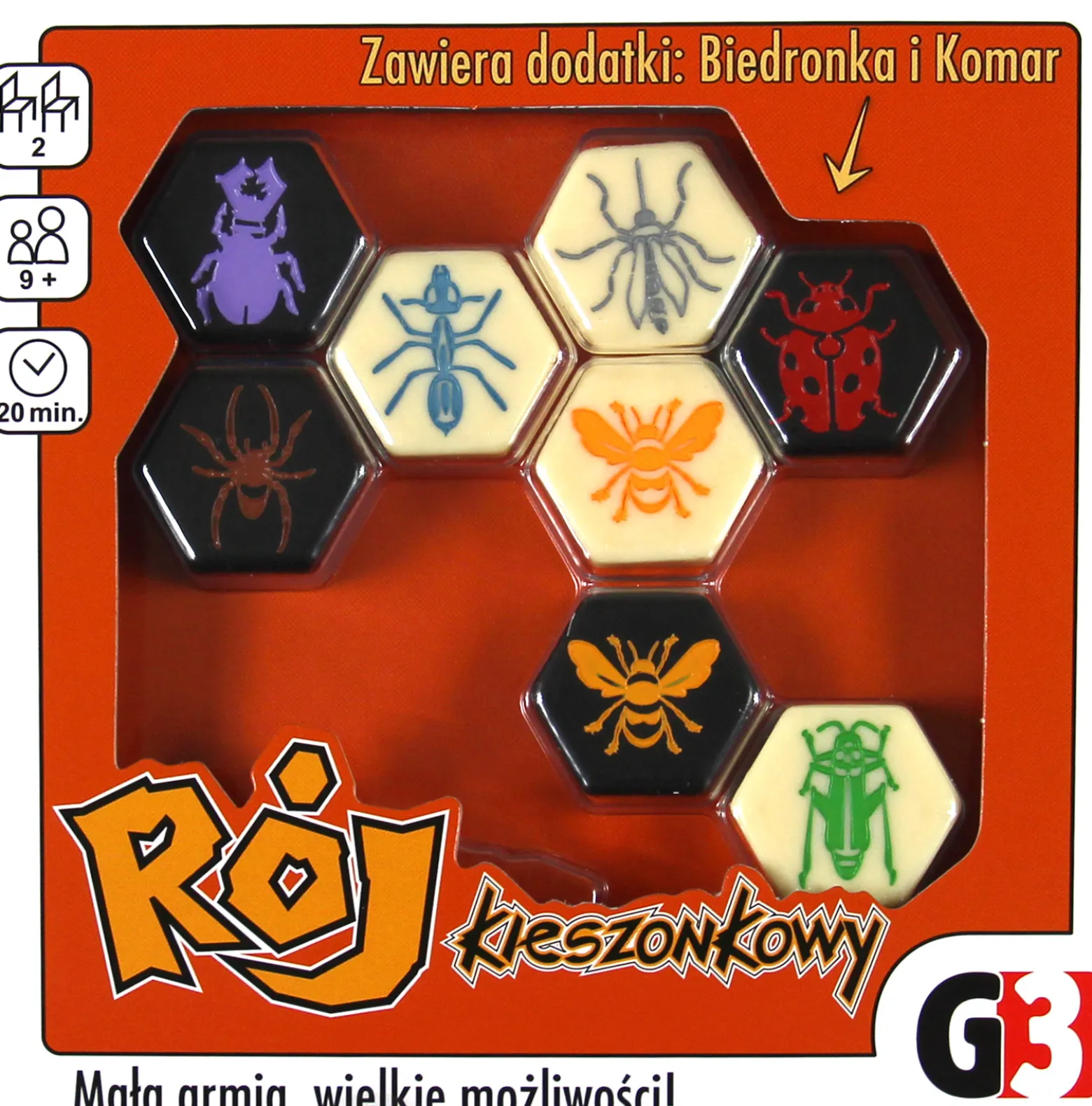 Rój kieszonkowy z dodatkami Komar i Biedronka