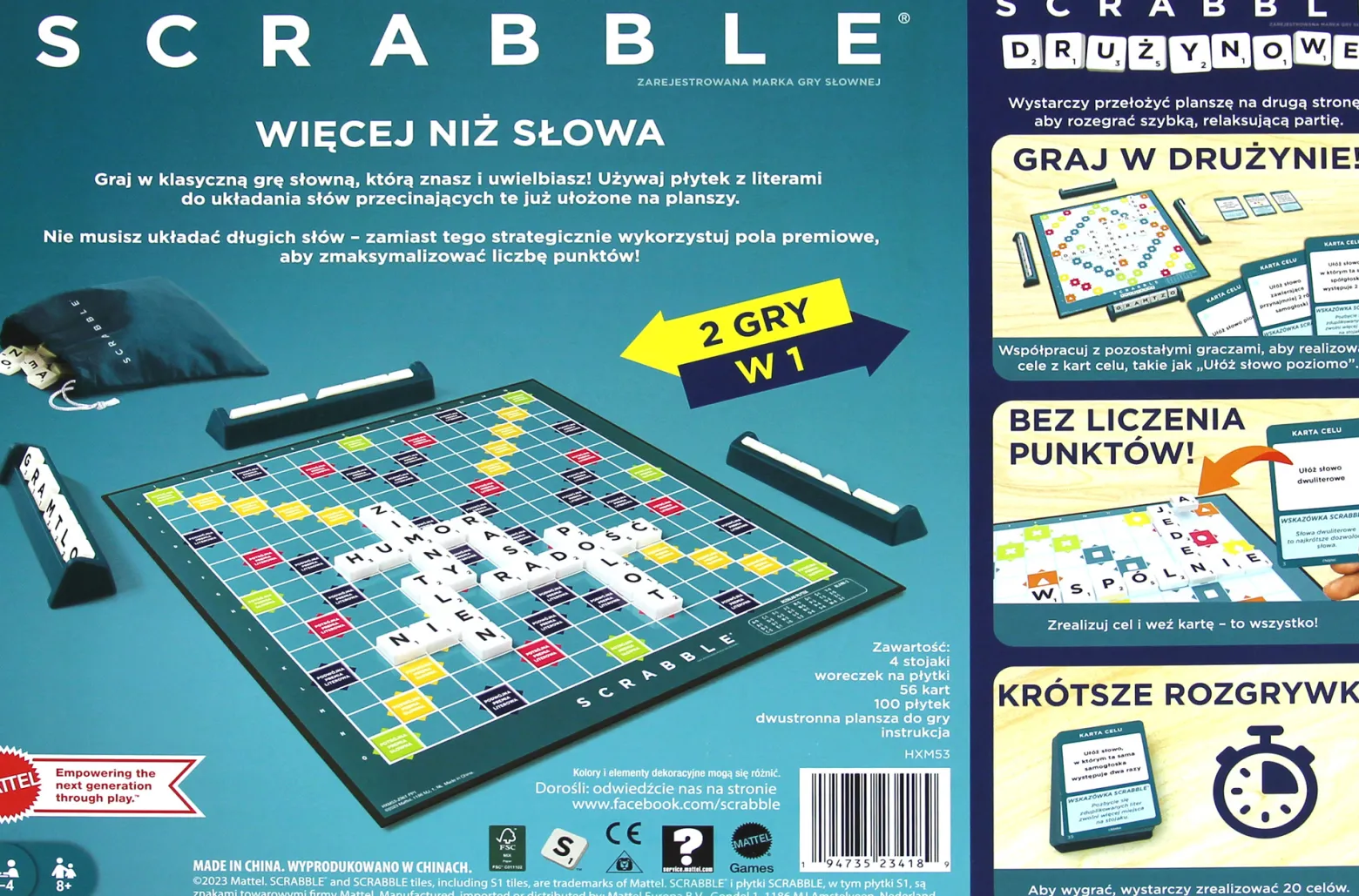 Scrabble klasyczne + Scrabble drużynowe