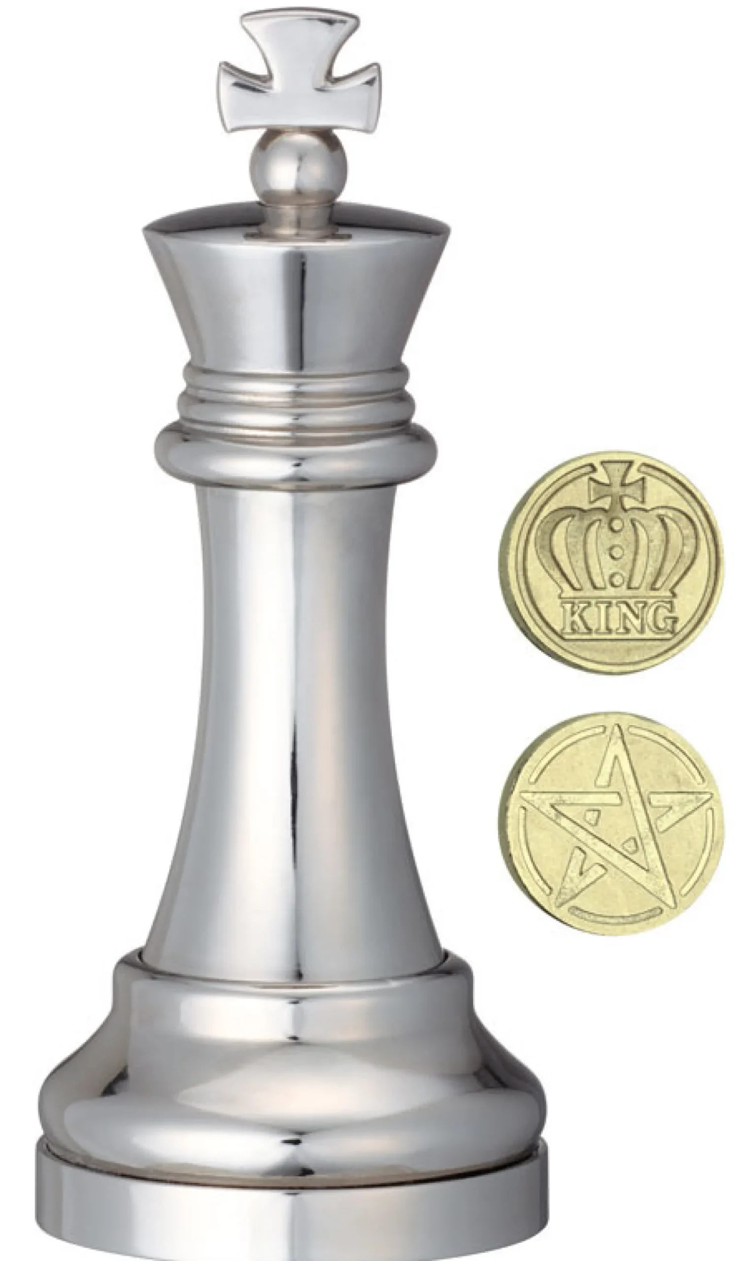Seria Szachy (Silver) - Łamigłówka Cast King (Król)