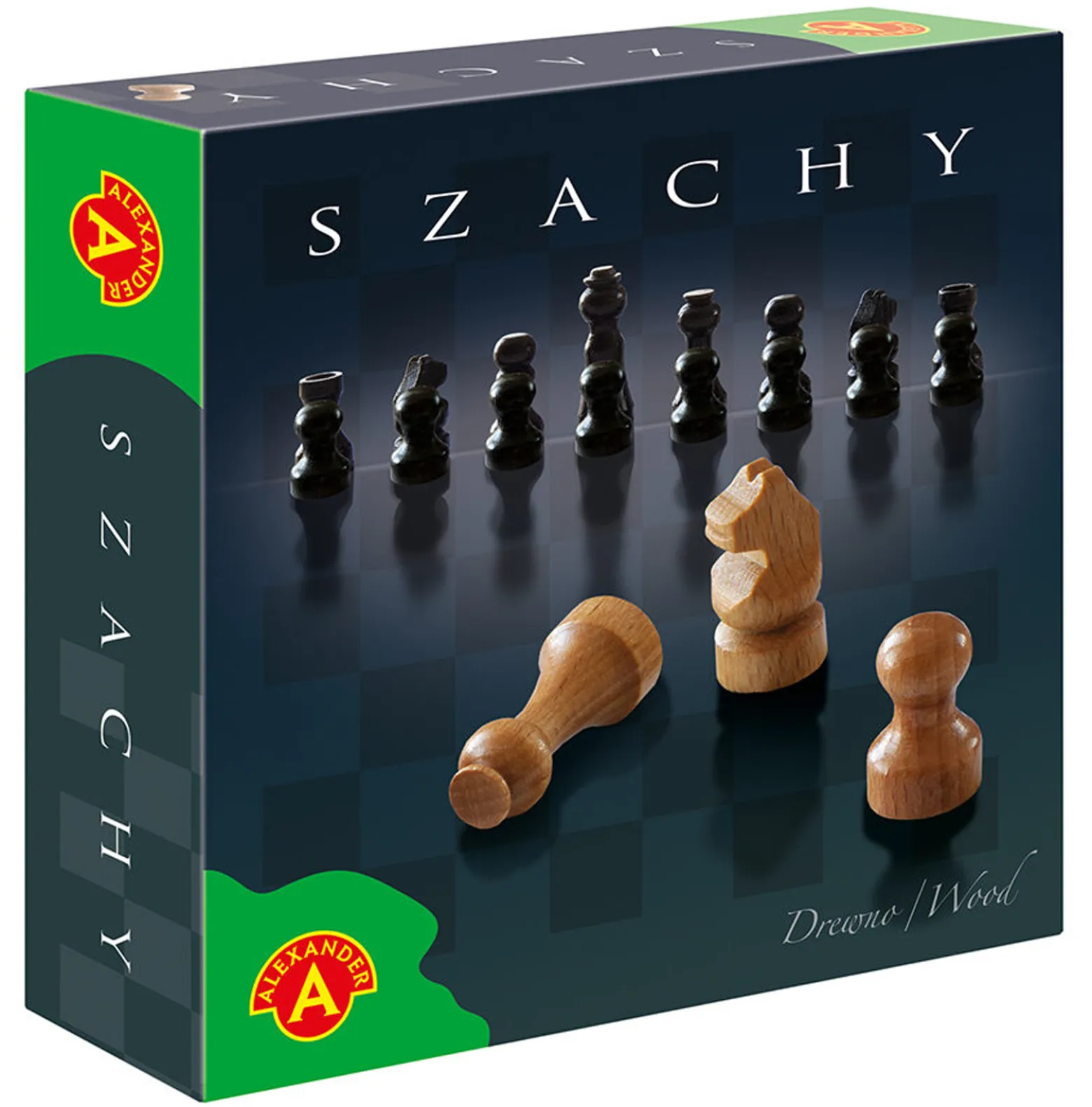 Szachy drewniane