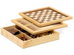 Szachy / Warcaby / Backgammon (drewniane) (603)