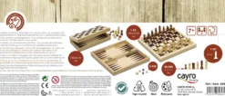 Szachy / Warcaby / Backgammon (drewniane) (648)
