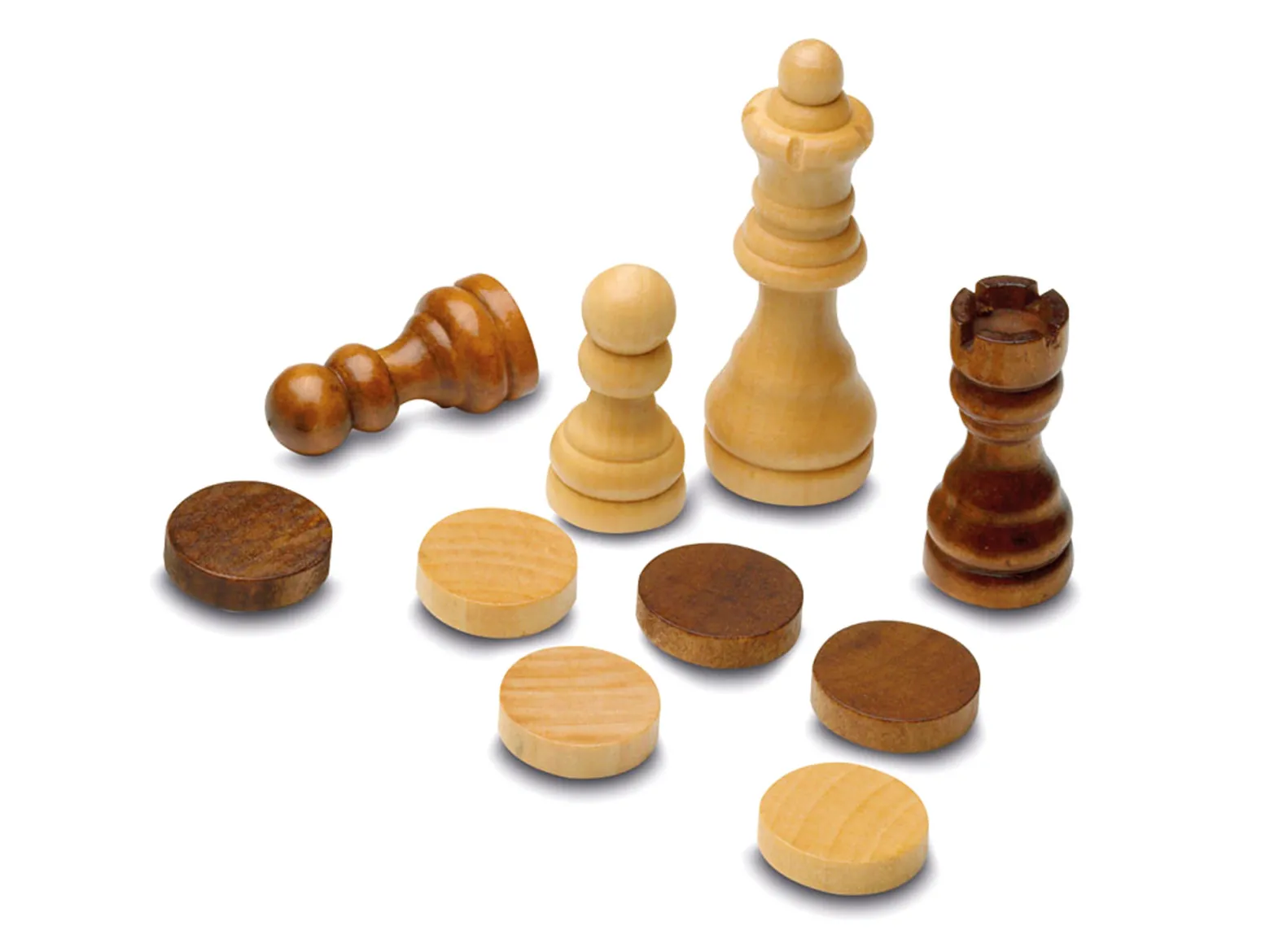 Szachy / Warcaby / Backgammon (drewniane) (648)