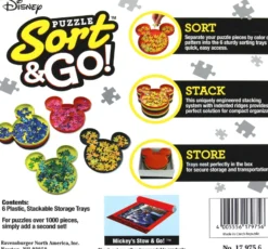 Tacki do sortowania puzzli (sorter) Disney - 6 szt.