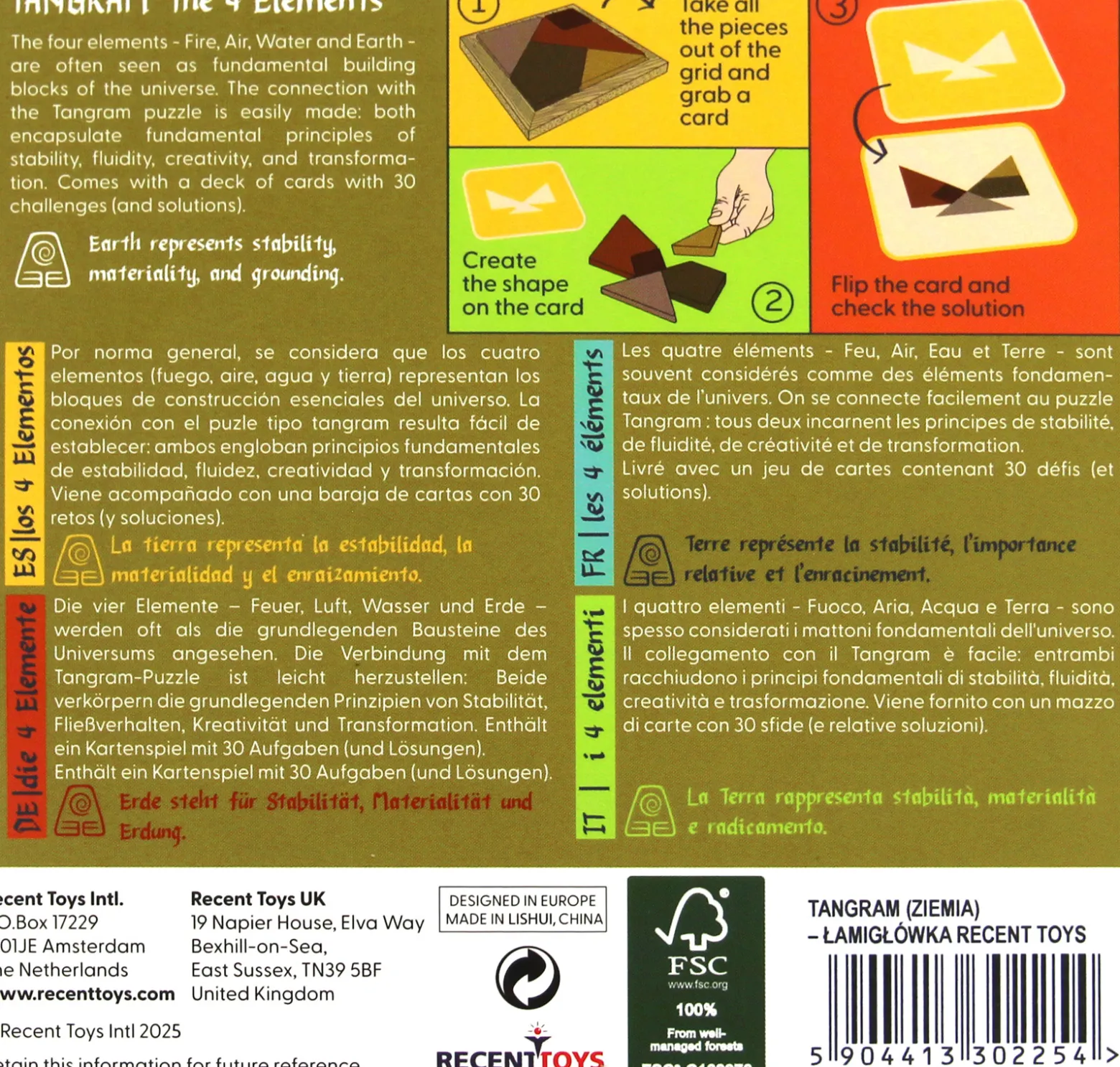 Tangram (Ziemia) - łamigłówka Recent Toys - poziom 4,5/5