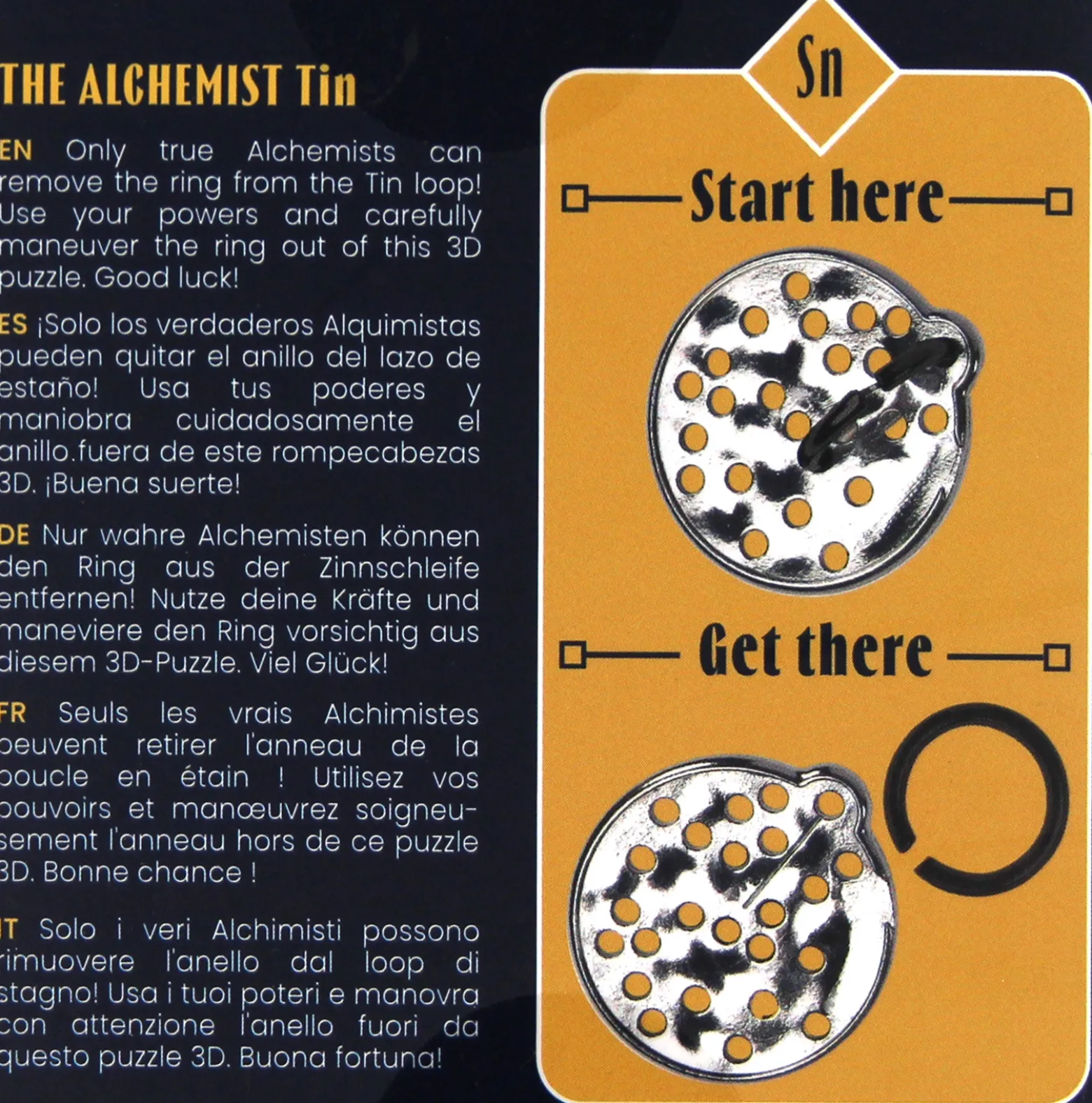The Alchemist Puzzles: Tin - łamigłówka Recent Toys - poziom 4/5