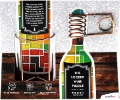 The Locked Wine Puzzle (Wyciągnij butelkę) - łamigłówka Recent Toys - poziom 4/5